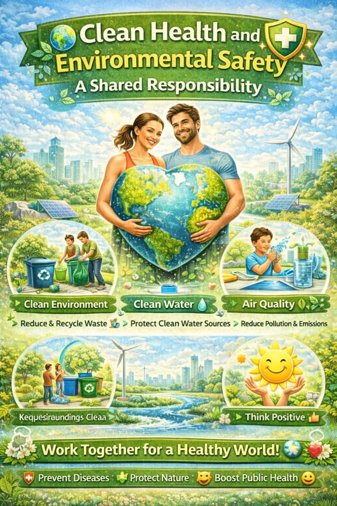 🌍 Clean Health and Environmental Safety: A Shared Responsibility